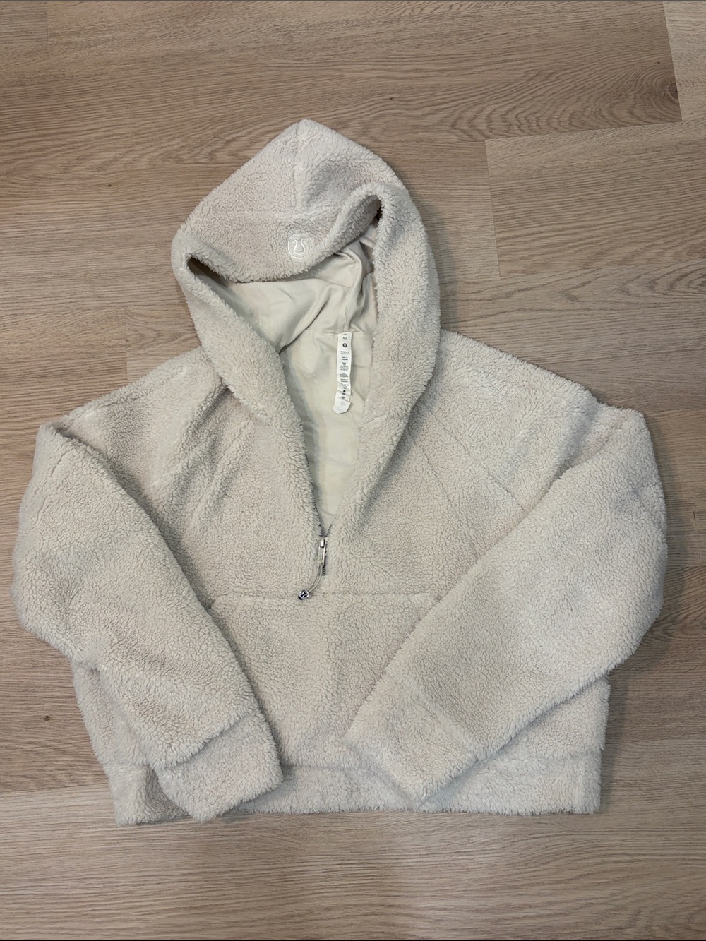 lululemon athletica Ivory Sherpa Half-Zip Hoodie
